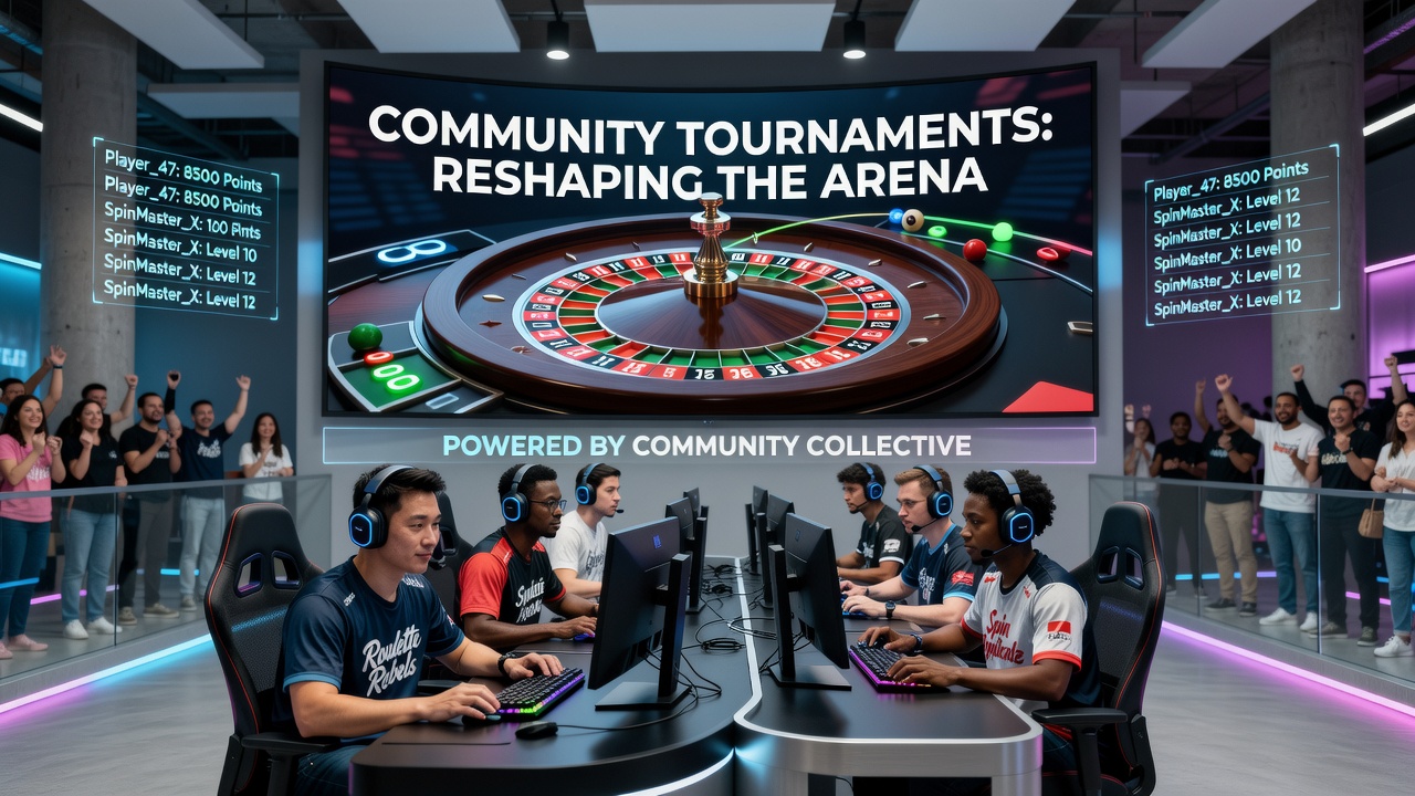 Players participating in a virtual roulette community tournament on a digital platform