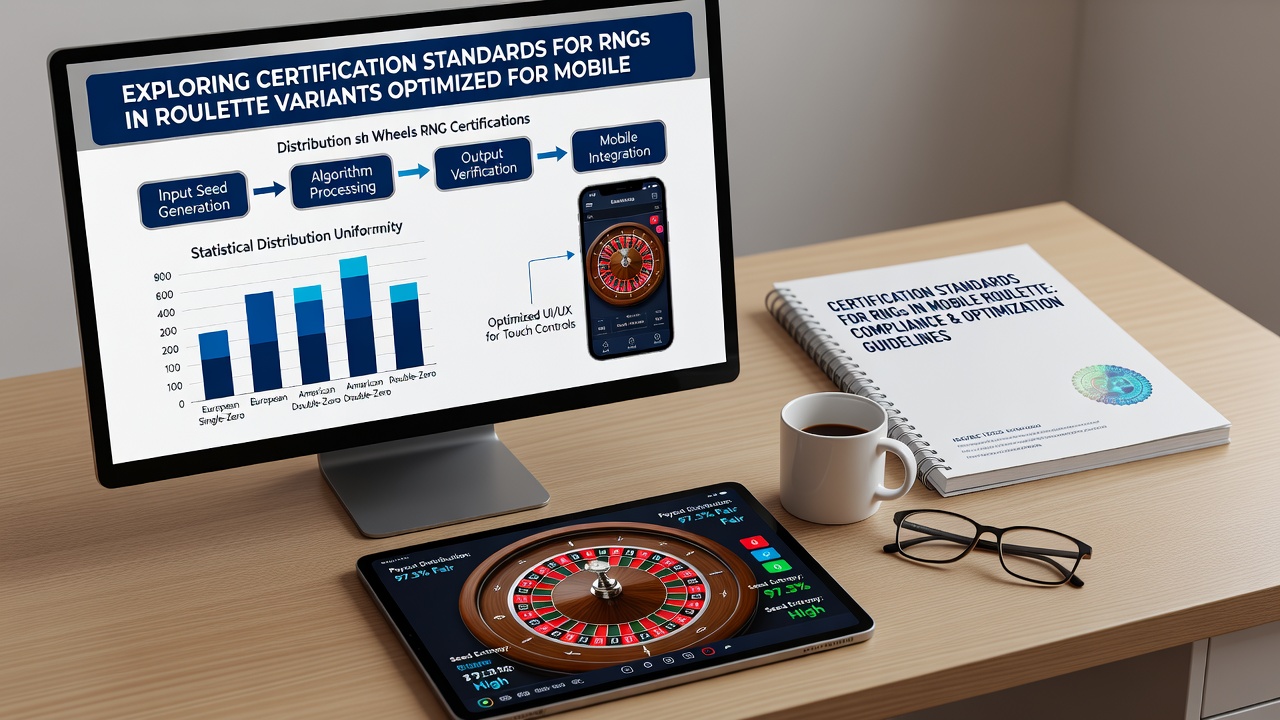 Mobile device testing setup for RNG compliance in roulette applications