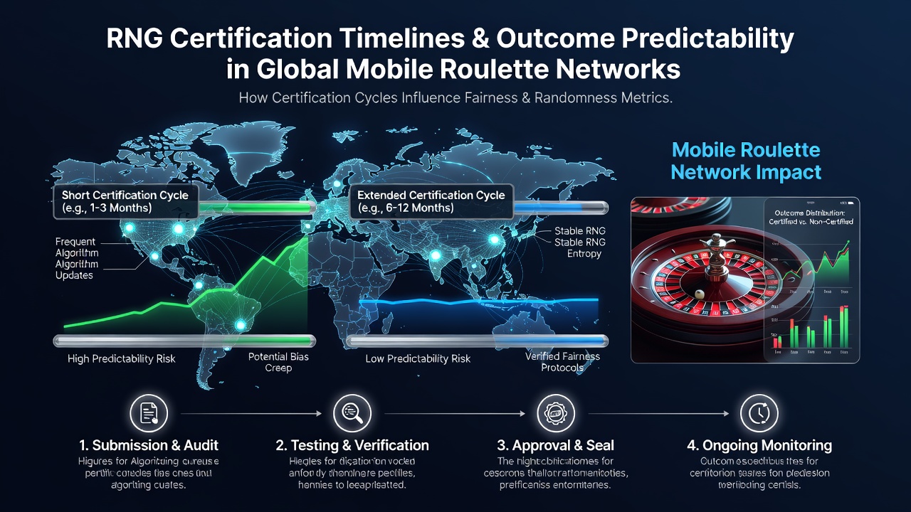 Mobile roulette interface displaying real-time spin data from certified RNG systems