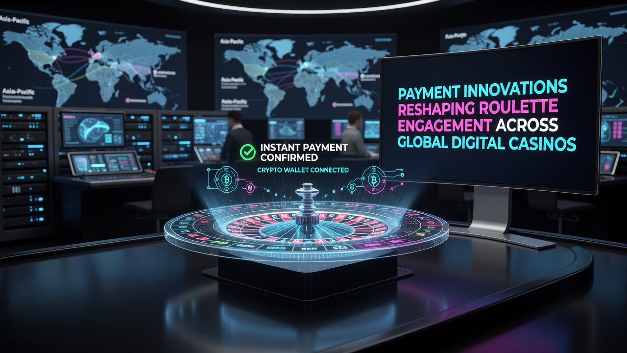 Cryptocurrency transaction flows displayed on roulette gaming dashboards