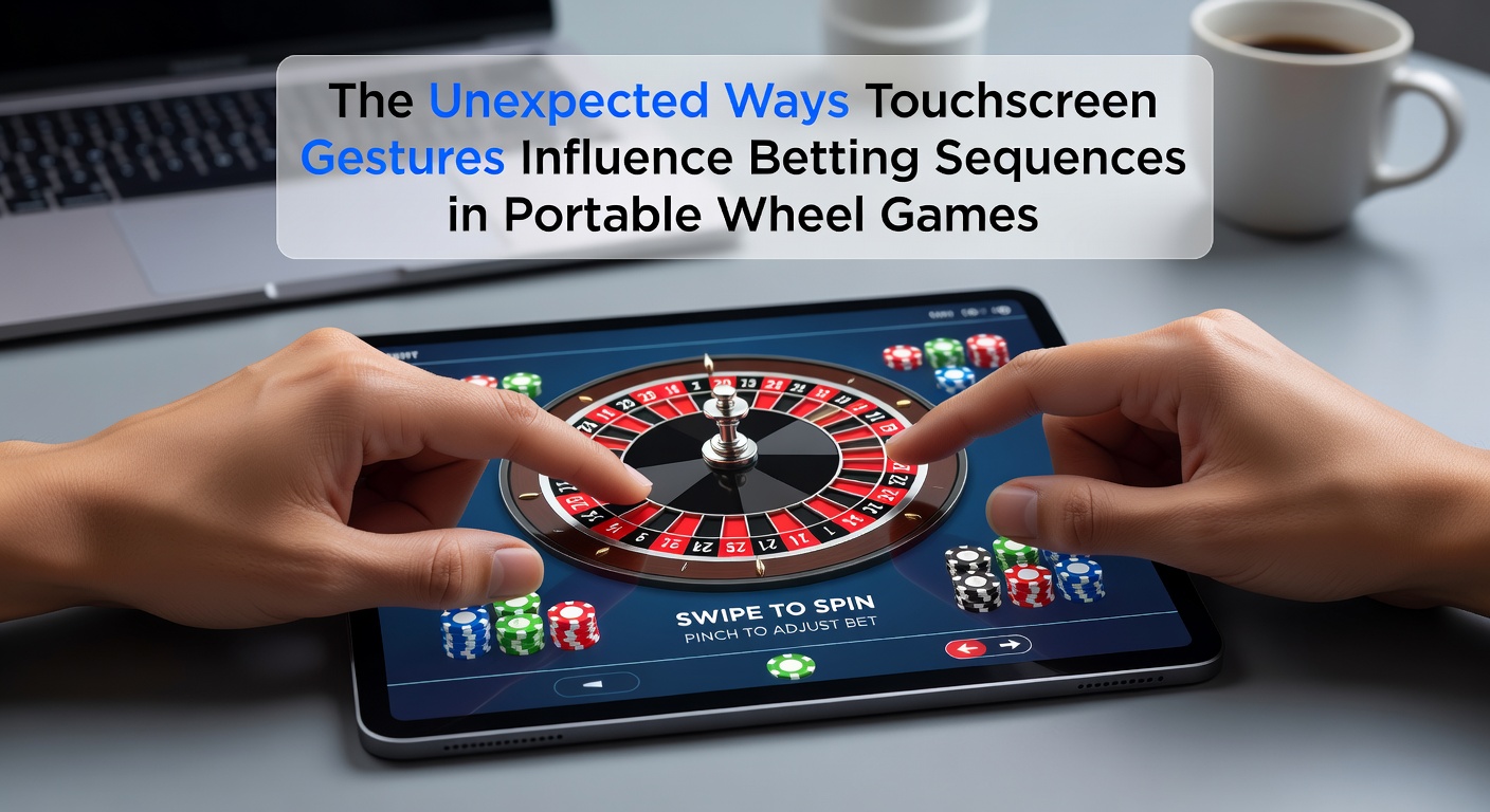 Split view of a tablet and smartphone showing synchronized roulette interfaces with overlaid gesture trails and sequence logs
